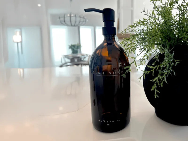 32 oz. Dish Soap Bottle - Black
