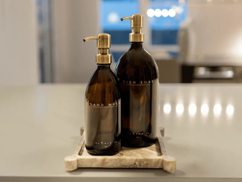 32oz Dish Soap + 16oz Hand Wash Set - Gold
