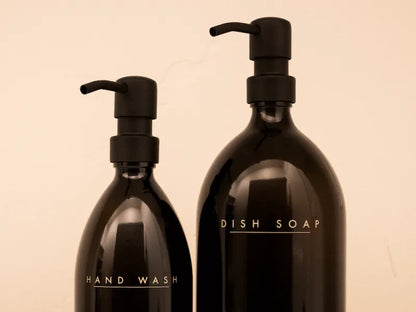 32oz Dish Soap + 16oz Hand Wash Set - Black