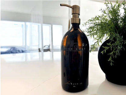 32 oz. Dish Soap Bottle - Gold